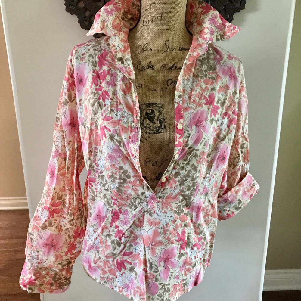 Loft Spring Floral Blouse - Picture 2 of 7